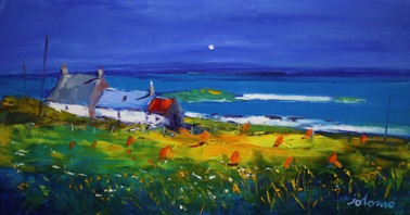 Summer eveninglight Isle of Iona 16x30